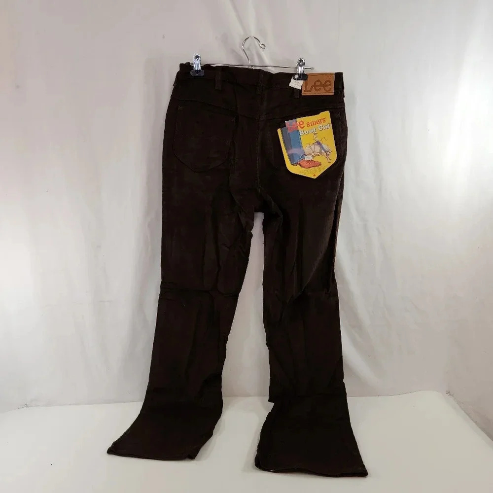 Lee Riders Boot Cut Corduroy Men's Pants Boot Cut Flare Brown NWT Vintage - Picture 9 of 15